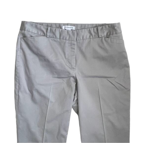 Liz Claiborne Women Emma Pants 12 Lavender Cotton Ankle Satiny Classic Dressy‎ - Picture 5 of 9